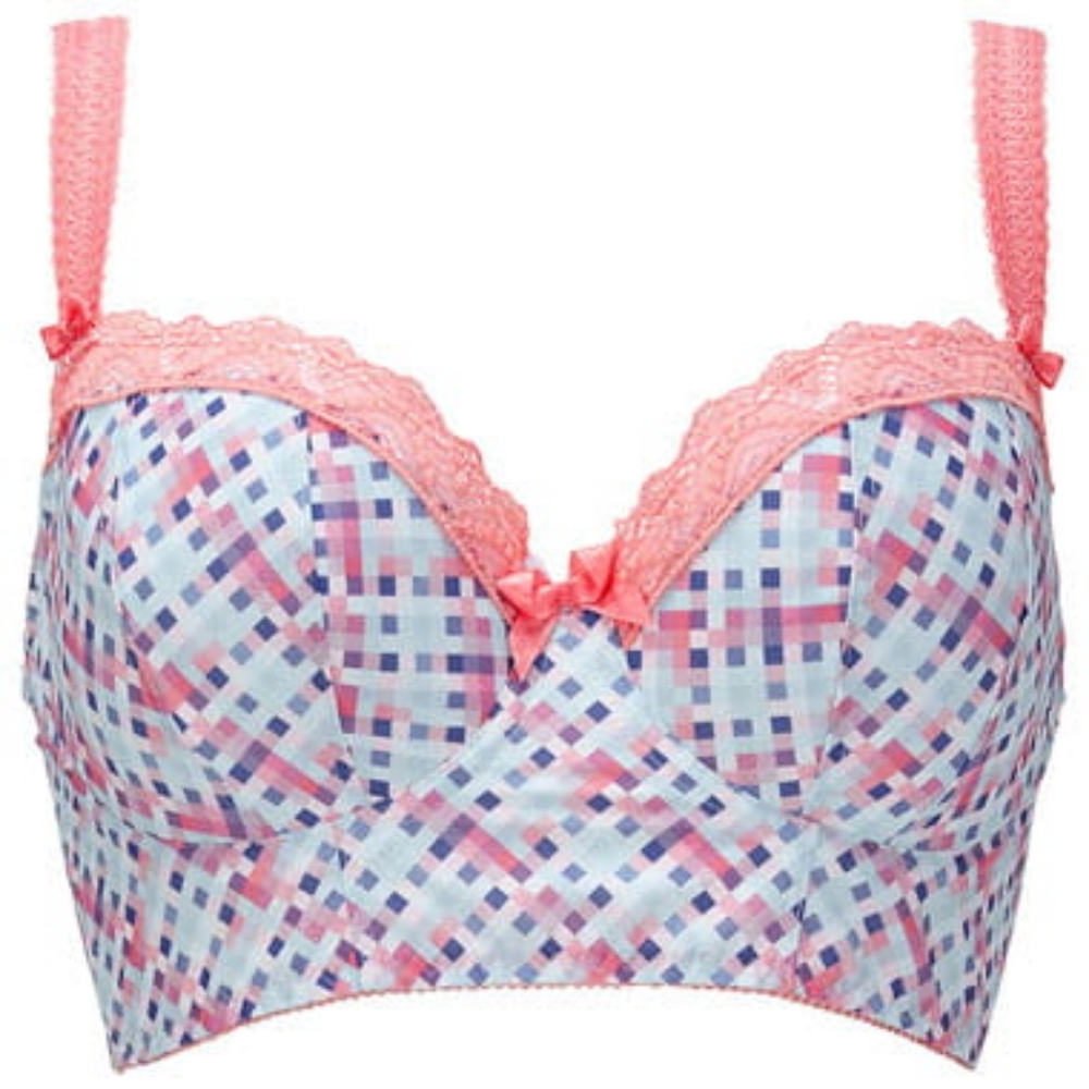NWOT Freya Size 28FF Underwire Half Cup Long Line Bra - Hopscotch!